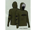 Camiseta Mar Negro com Capuz Masculina - X-Protect 360 M