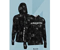 Camiseta Mar Negro Sublimada com Capuz Masculina - G2