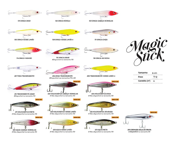 Isca Artificial Nelson Nakamura - Magic Stick 80 