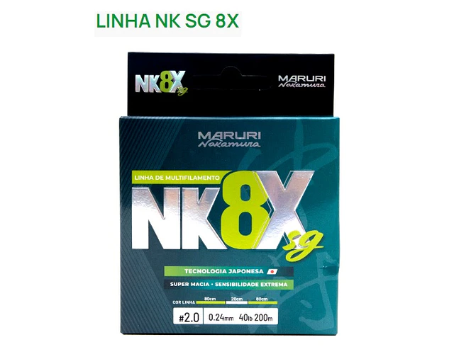 Linha de Multifilamento Nakamura - SG 8X
