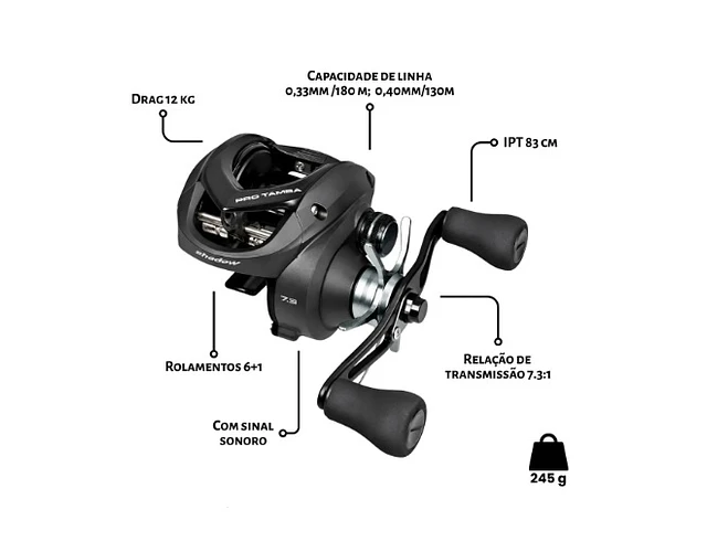 Carretilha Saint Plus - Pro tamba Shadow