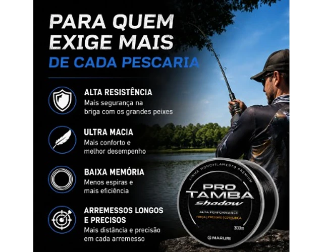 Linha de Monofilamento Crown - Pro Tamba Shadow