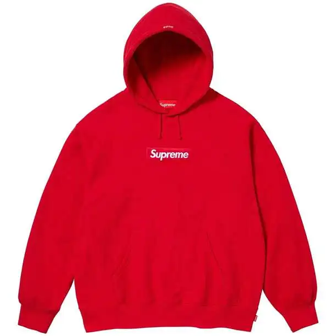 Supreme Box Logo Hooded Sweatshirt Red (FW23) 1