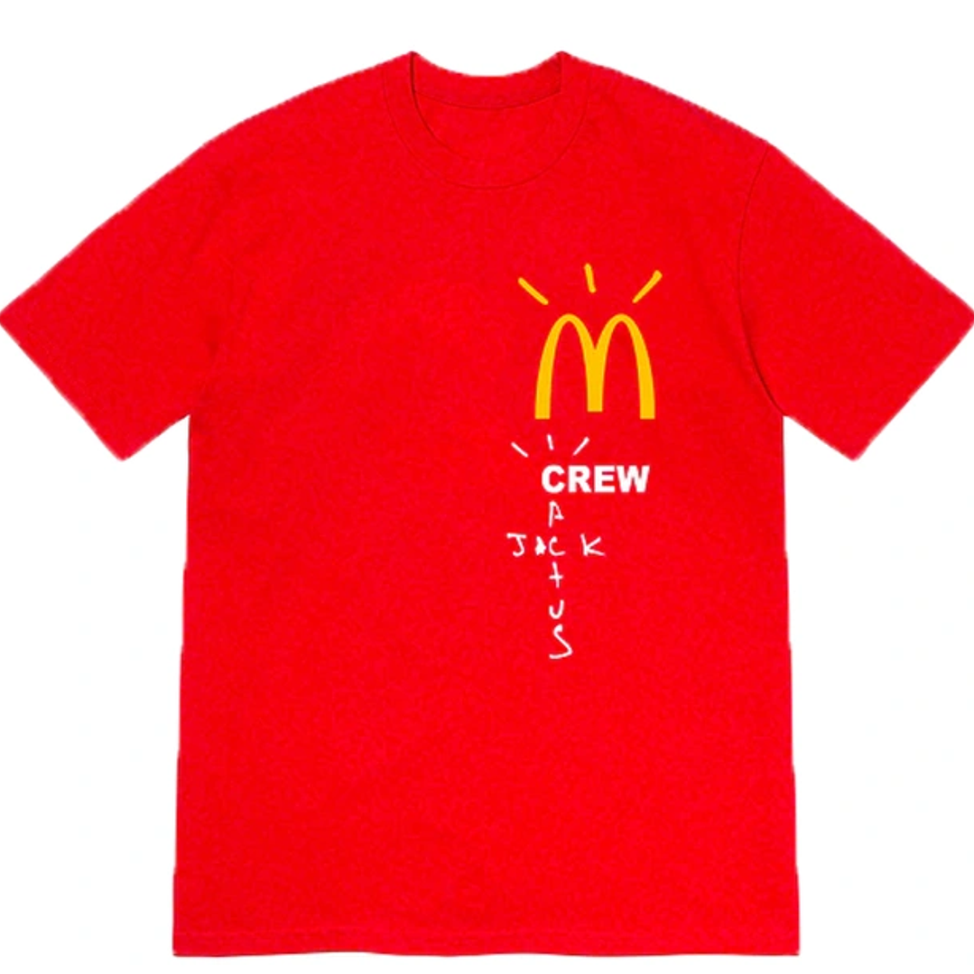 Travis Scott x McDonald's Crew T-Shirt Red (2020) 1