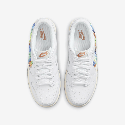 Nike Dunk Low SE Rainbow Lace Swoosh White (GS)