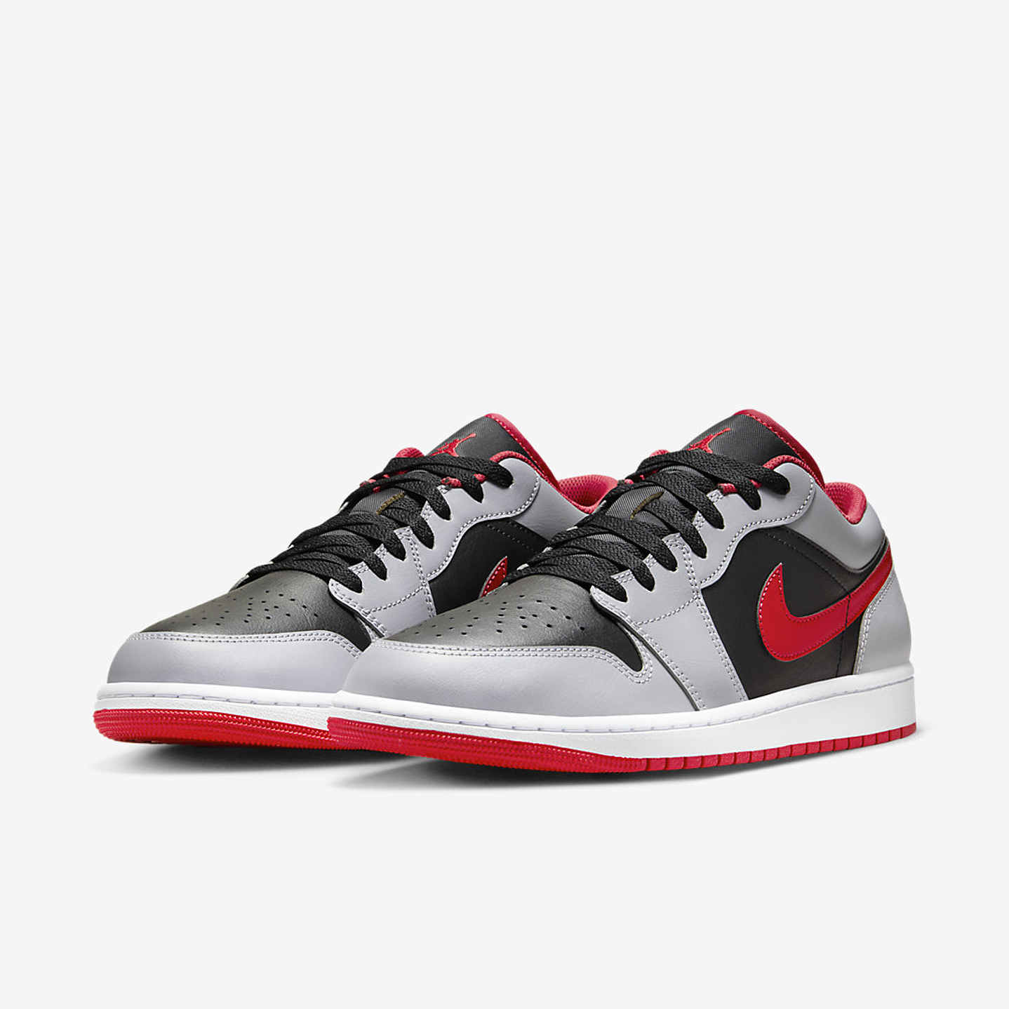 Jordan 1 Low Black Light Smoke Grey Gym Red 4