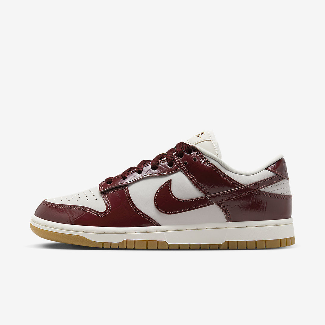 Nike Dunk Low LX Dark Team Red Croc (Women's) 1