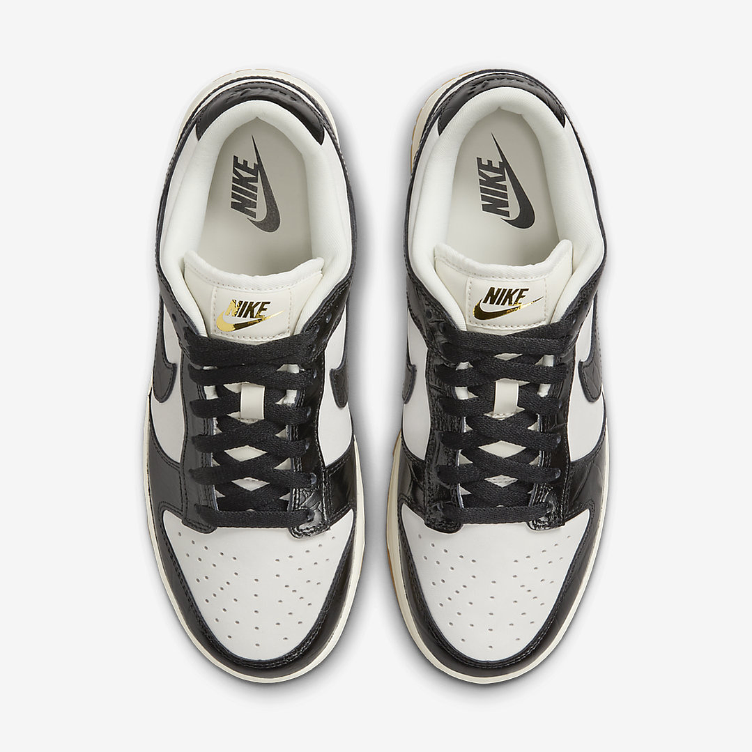 Nike Dunk Low LX Black Croc (Women's) 5