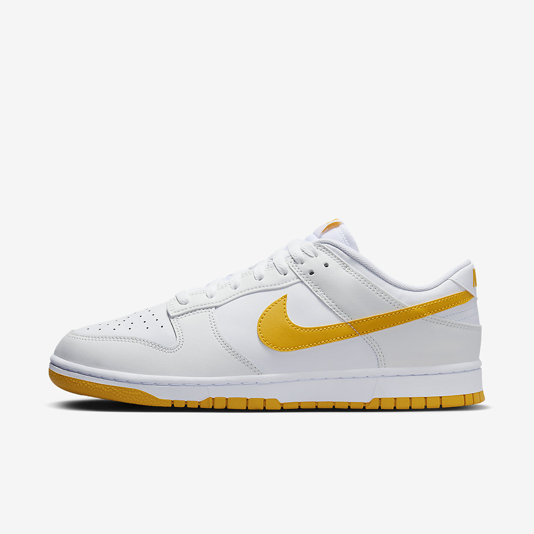 Nike Dunk Low White University Gold 1