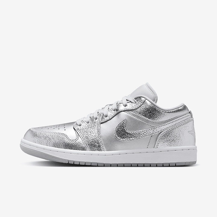 Jordan 1 Low SE Metallic Silver (Women's) 1