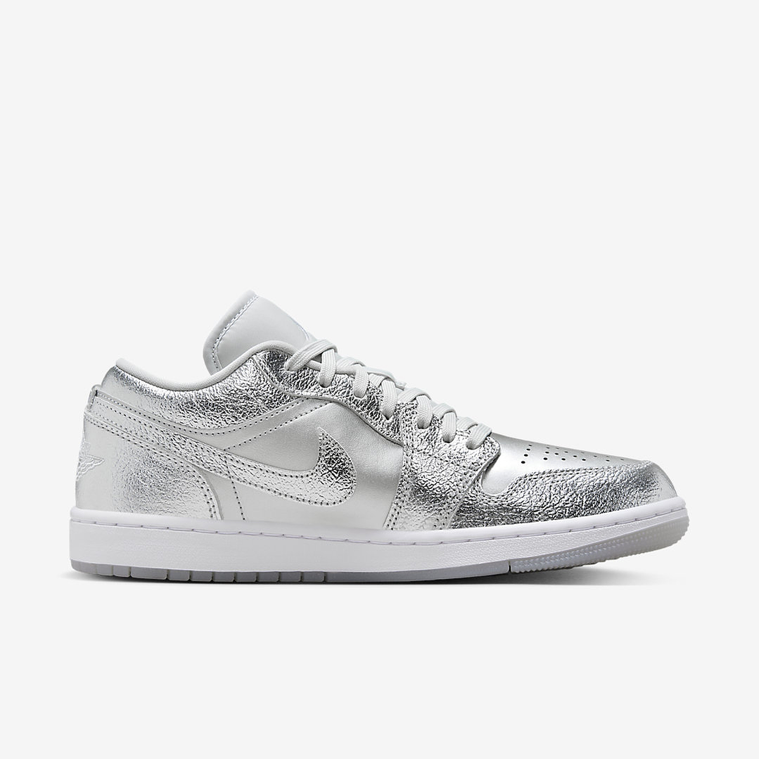 Jordan 1 Low SE Metallic Silver (Women's) 3