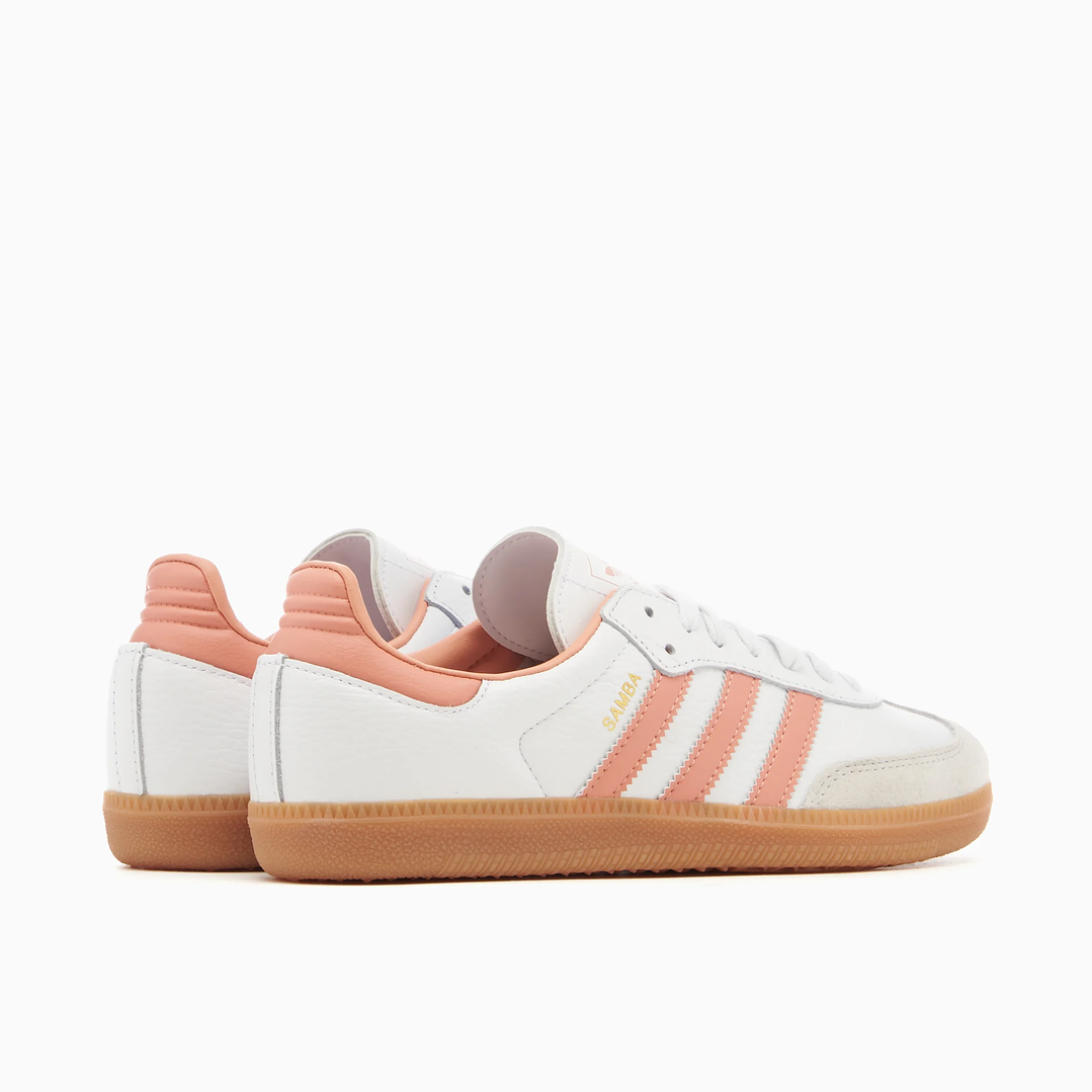 adidas Samba OG White Wonder Clay Gum (women's) 6