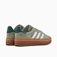 adidas Gazelle Bold Silver Green Gum (Womens) - Thumbnail 6