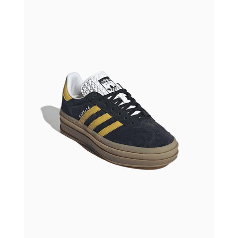 adidas Gazelle Bold Black Bold Gold (Women's)