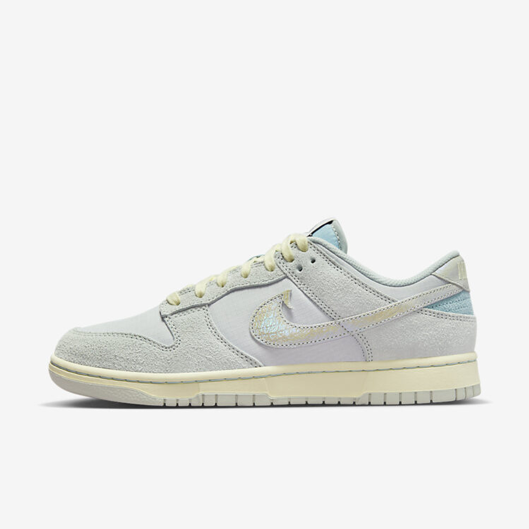 Nike Dunk Low Light Silver and Ocean Bliss 1
