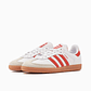 adidas Samba OG White Solar Red Gum (Women's) - Thumbnail 5