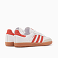 adidas Samba OG White Solar Red Gum (Women's) - Thumbnail 6
