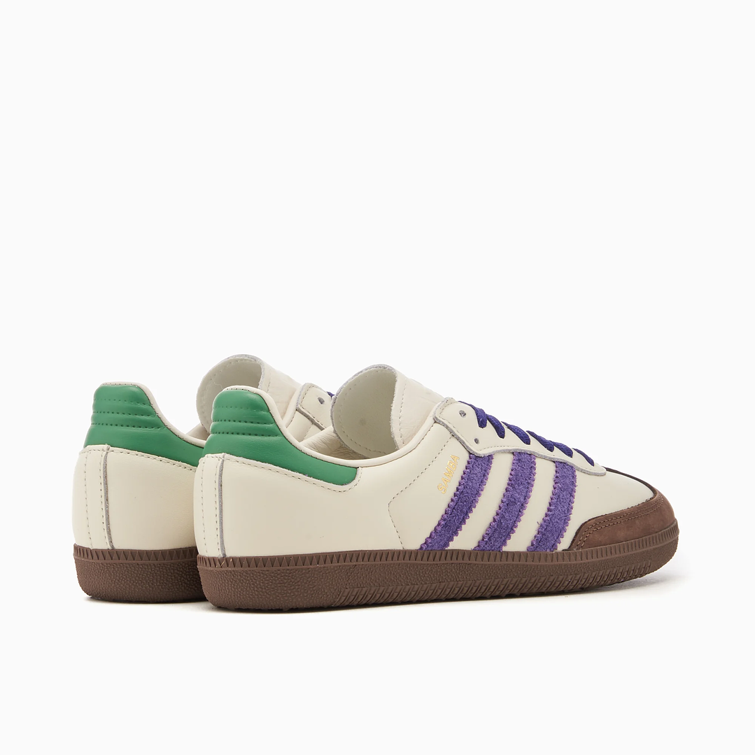 adidas Samba OG Off White Core Purple Green Brown (Women's) 6