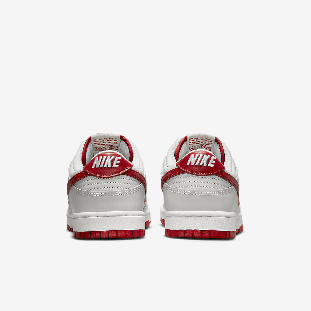 Nike Dunk Low Vast Grey Varsity Red 5