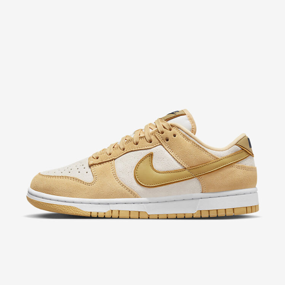 Nike Dunk Low Celestial Gold Suede (Women's) 1