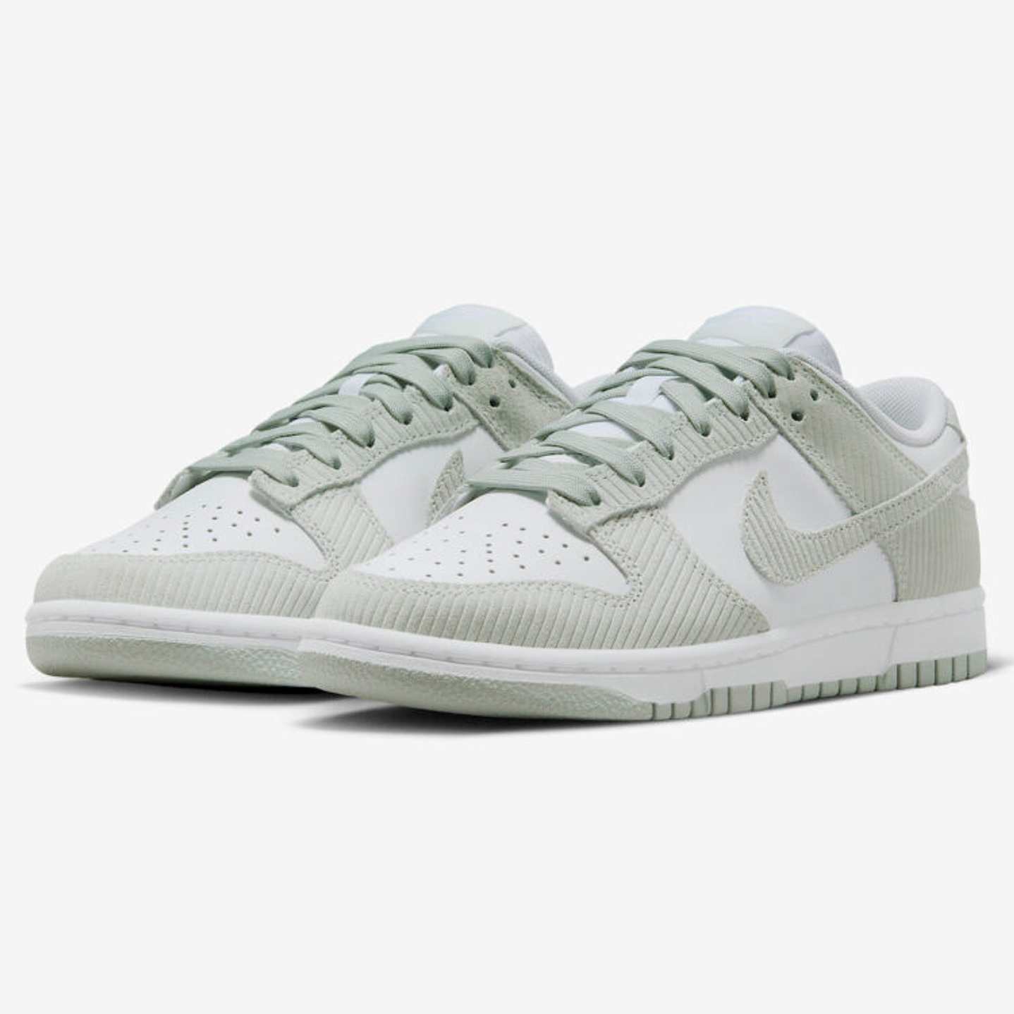 Nike Dunk Low Light Silver Corduroy (Women's) 2