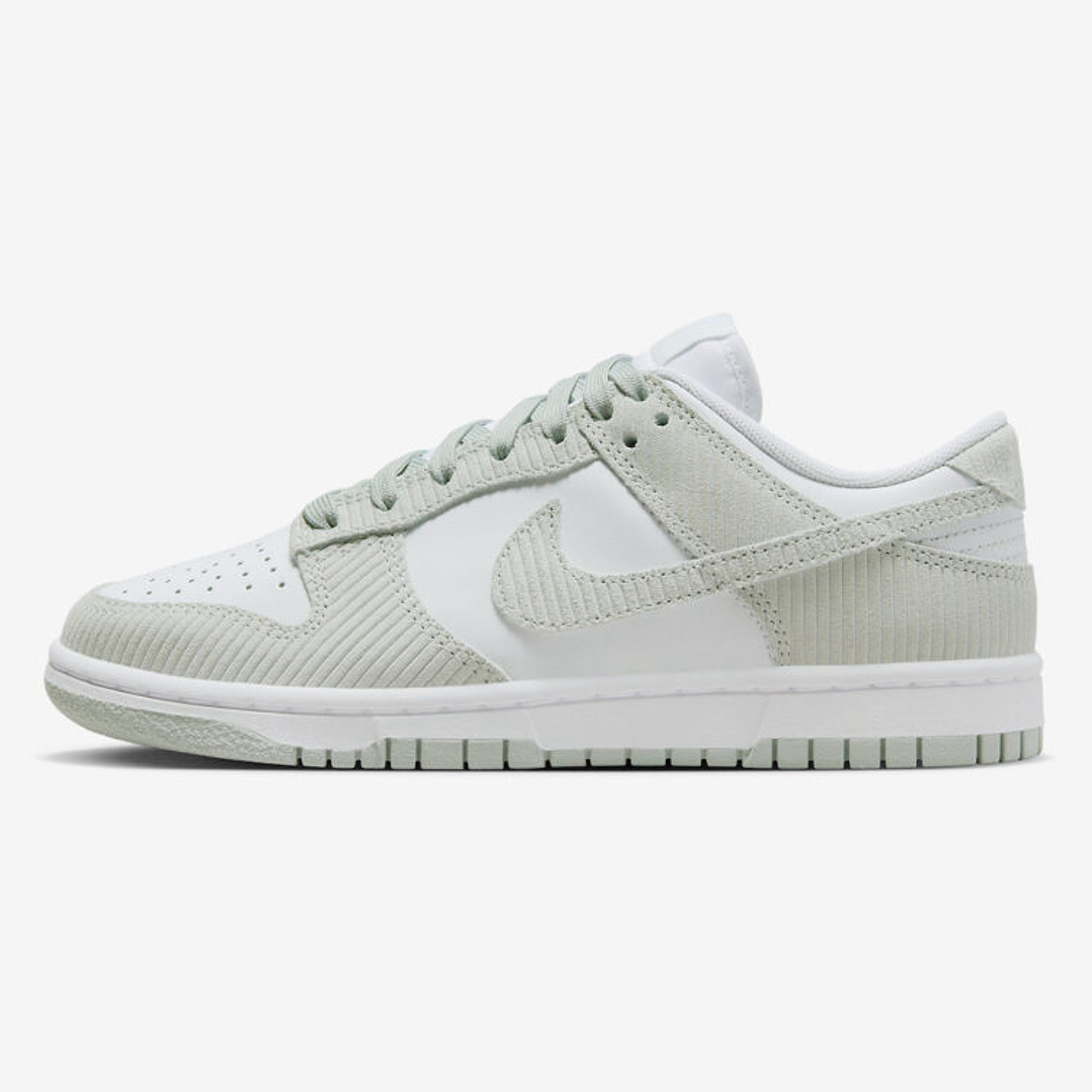 Nike Dunk Low Light Silver Corduroy (Women's) 1