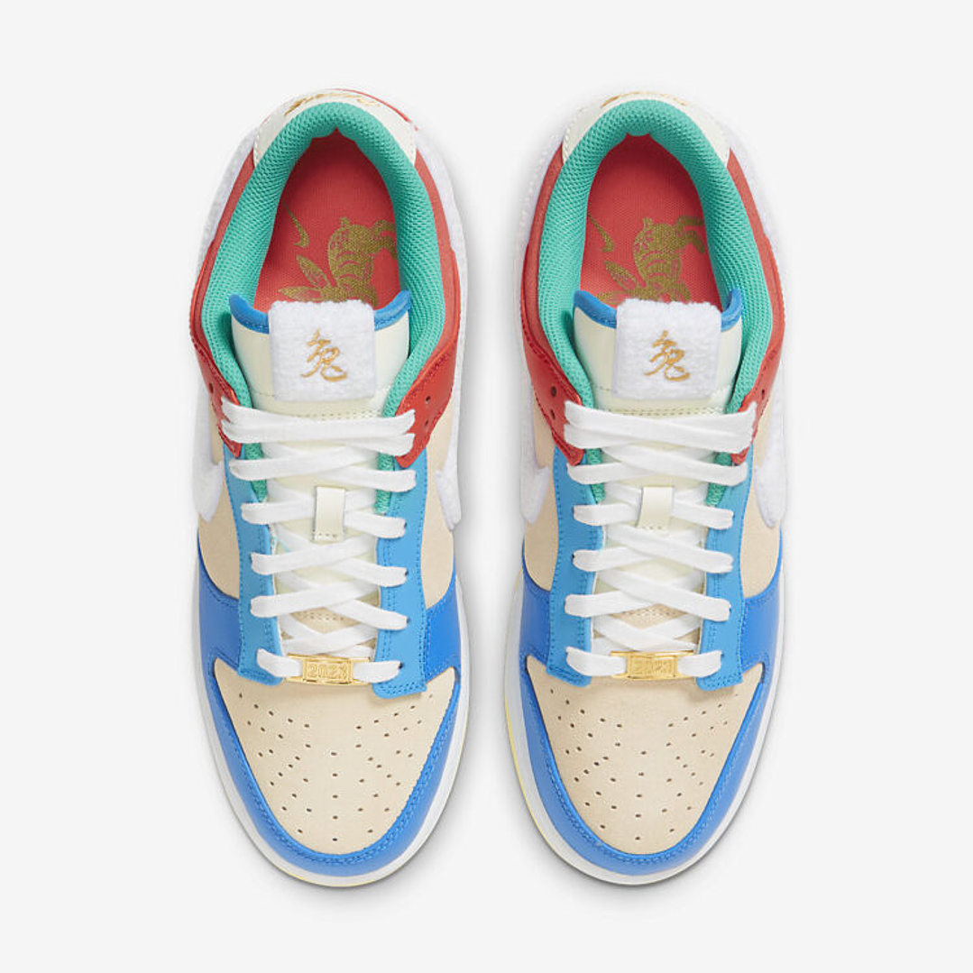 Nike Dunk Low Retro PRM Year of the Rabbit Blue Orange Cream 4