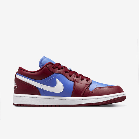 Jordan 1 Low Pomegranate Medium Blue (Women's)