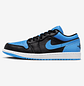 Jordan 1 Low Black University Blue - Thumbnail 1