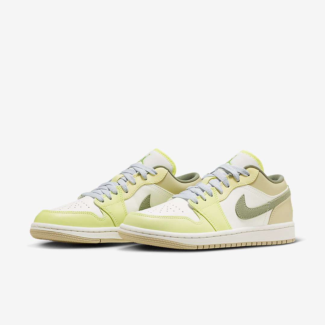 Jordan 1 Low Sail White Oil Green (Women) 2