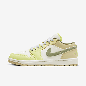 Jordan 1 Low Sail White Oil Green (Women)