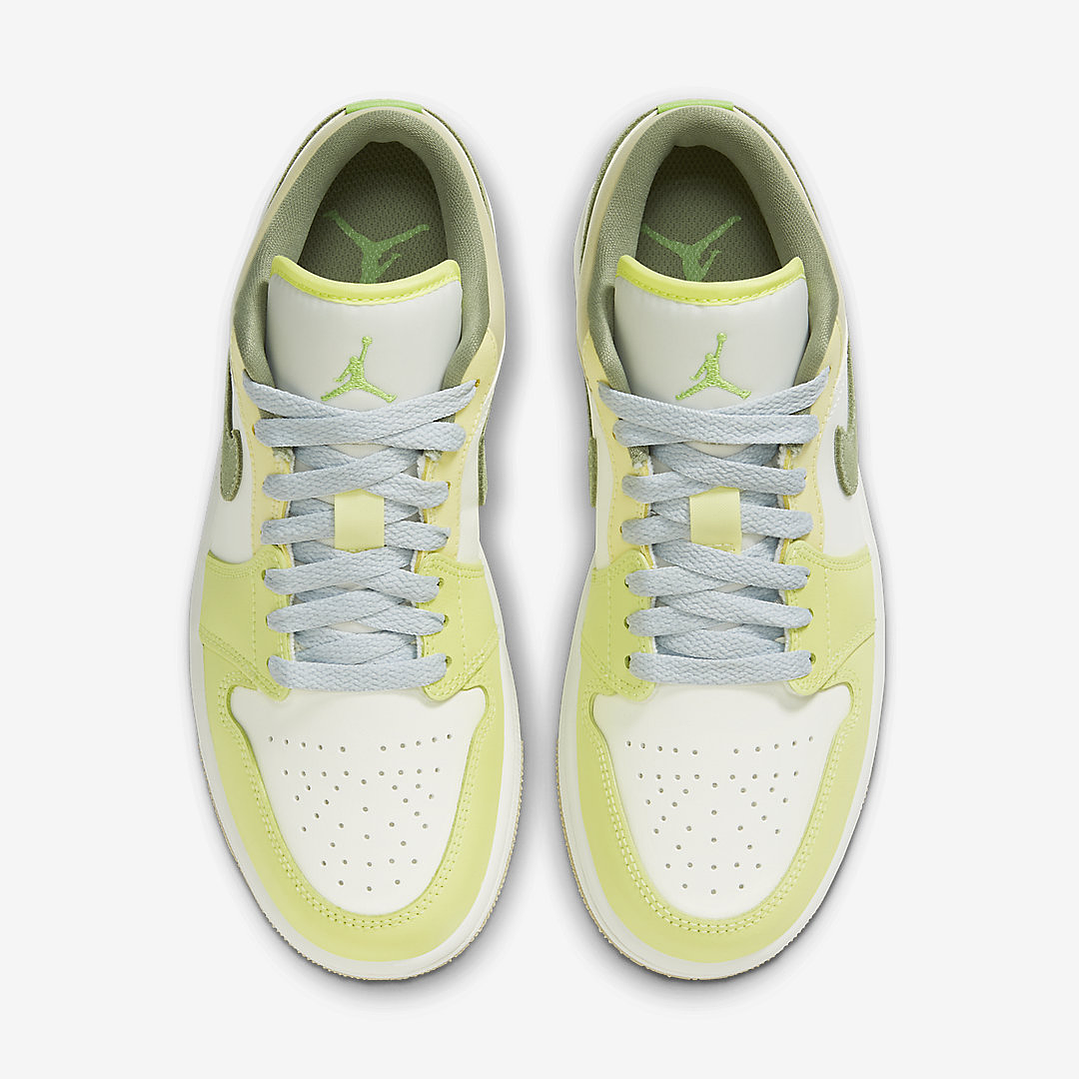 Jordan 1 Low Sail White Oil Green (Women) 4