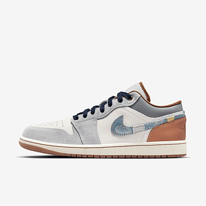 Jordan 1 Low SE Phantom Repaired Denim Swoosh