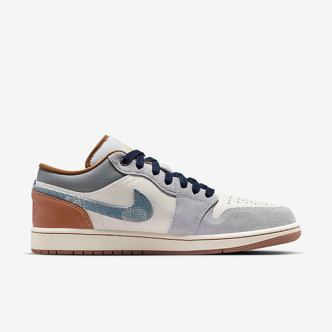 Jordan 1 Low SE Phantom Repaired Denim Swoosh 3