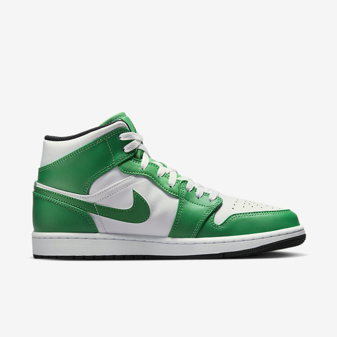 Jordan 1 Mid Lucky Green 3