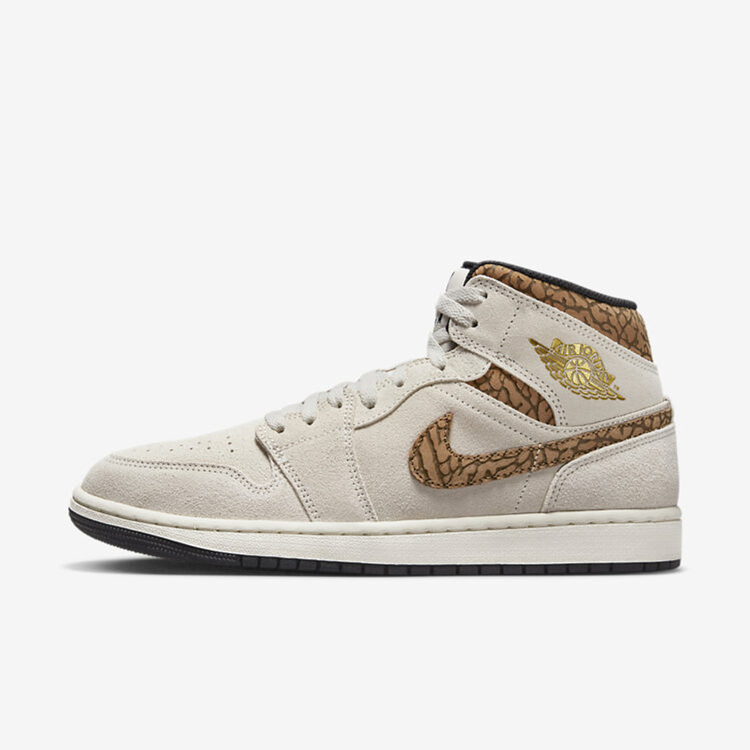 Jordan 1 Mid SE Brown Elephant 1