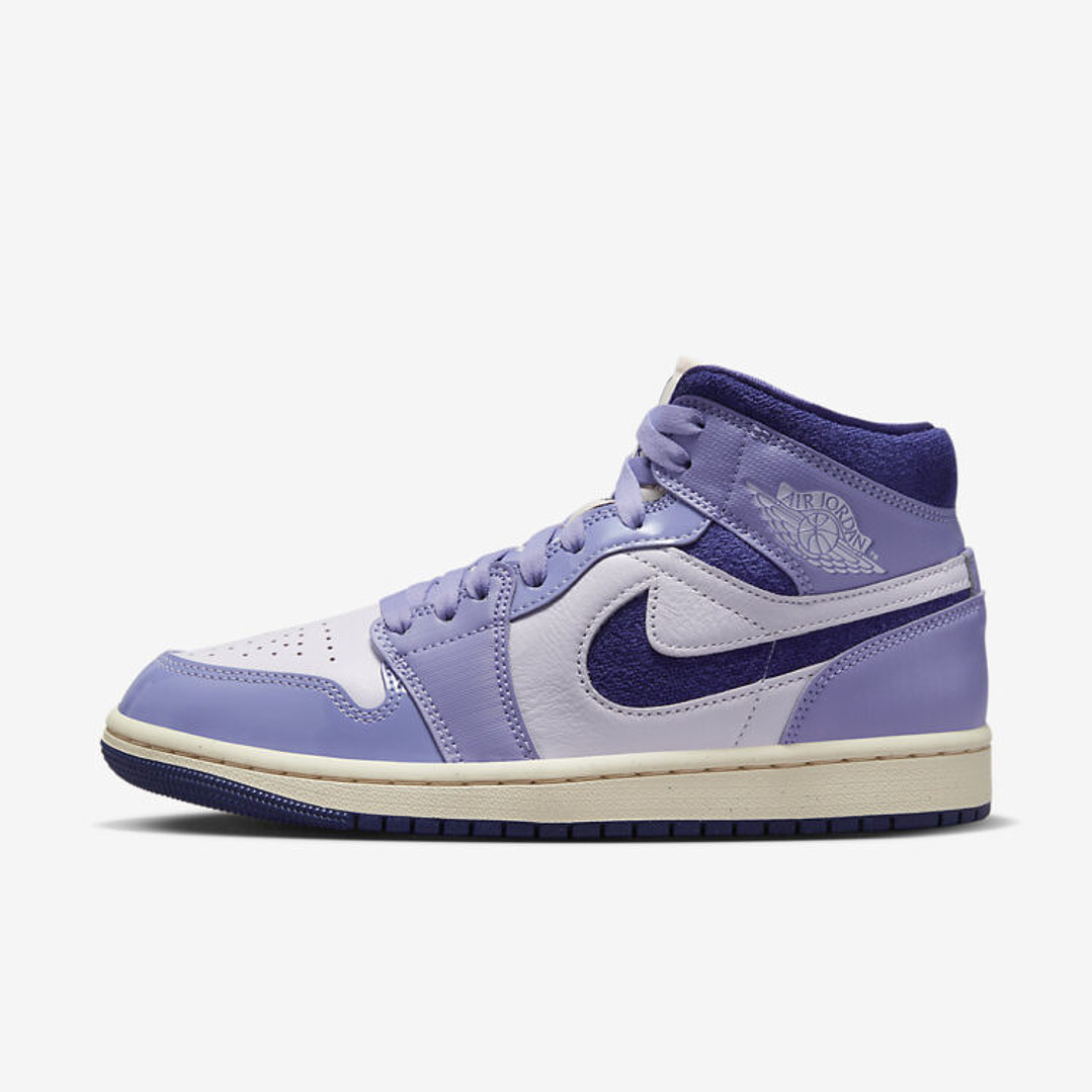 Jordan 1 Mid SE Chenille Sky J Light Purple (Women) 1