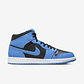 Jordan 1 Mid University Blue Black - Thumbnail 3