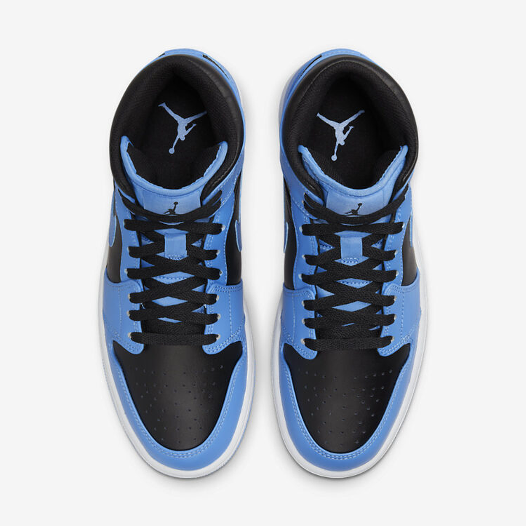Jordan 1 Mid University Blue Black 4