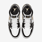 Jordan 1 Mid Patent Black White Gold - Thumbnail 4