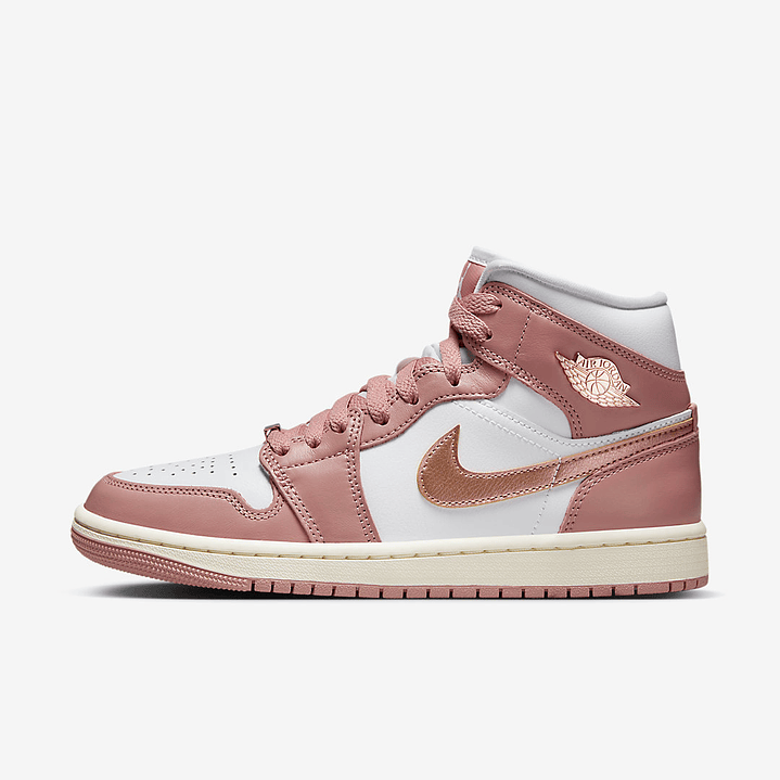 Jordan 1 Mid Strawberries and Cream (Women's) 1