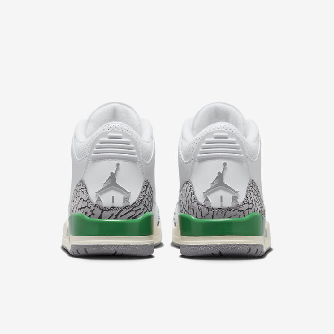 Jordan 3 Retro Lucky Green (Women's) 5