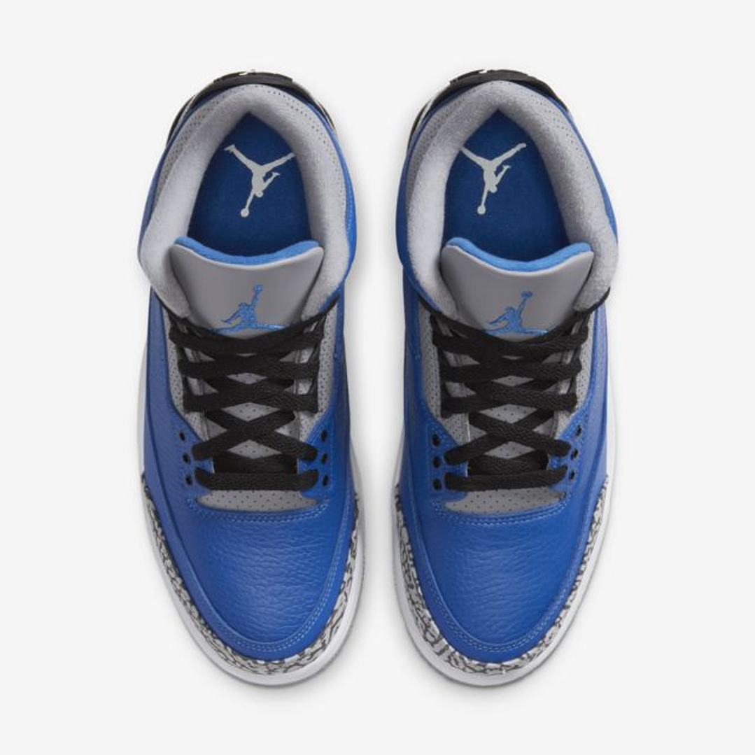 Jordan 3 Retro Varsity Royal Cement 4