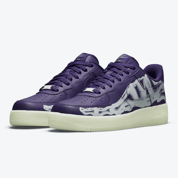 Air Force 1 Low Purple Skeleton Halloween (2021) 6