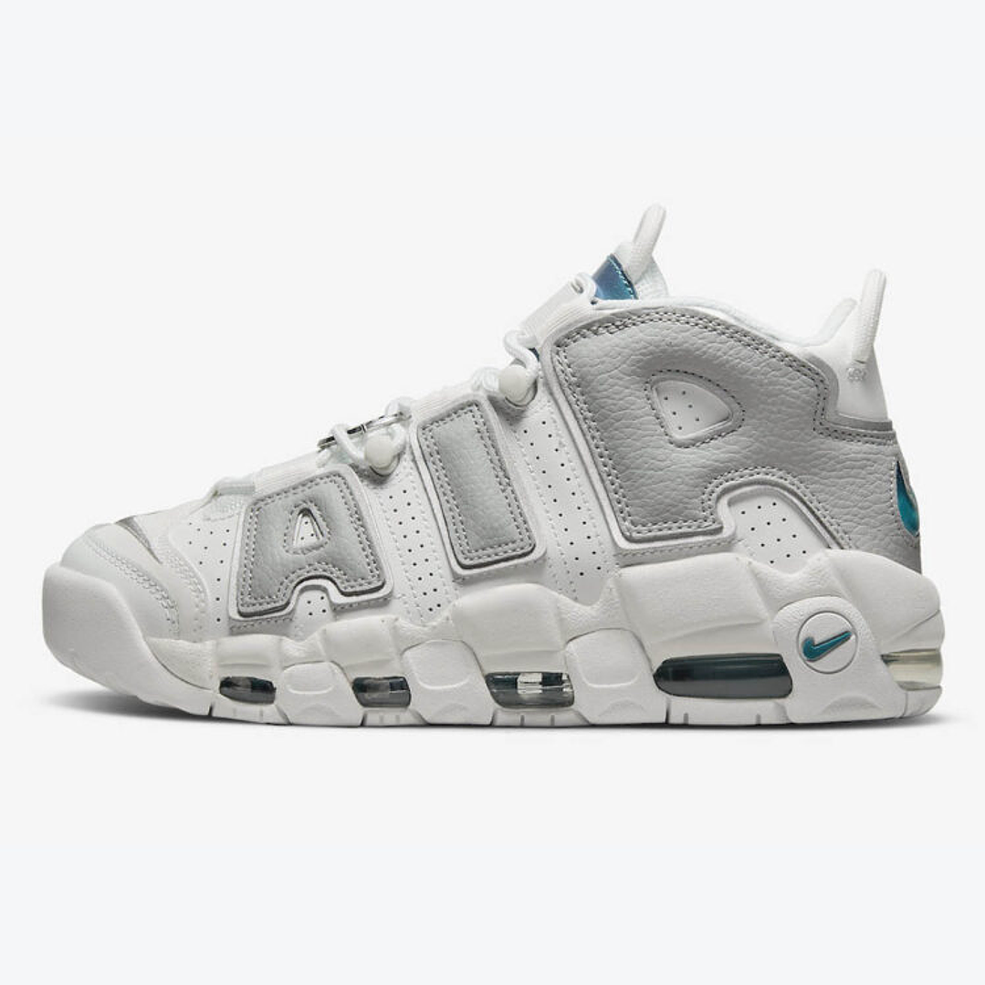 Nike Air More Uptempo Metallic Teal (Women's) 1