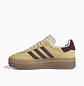 adidas Gazelle Bold Almost Yellow Maroon (Women's) - thumbnail 1