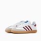 adidas Samba OG White Burgundy Gum - Thumbnail 2