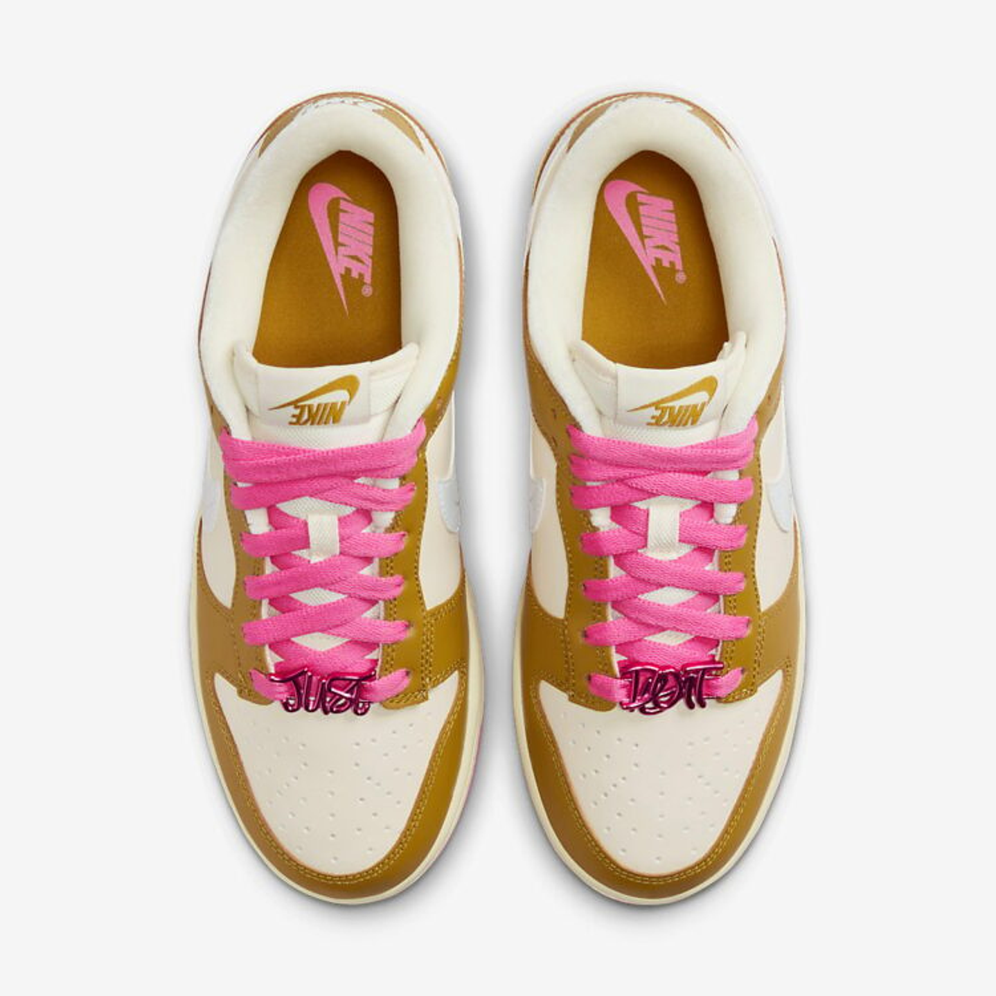 Nike Dunk Low SE Just Do it Bronzine Pink (Women's) 4