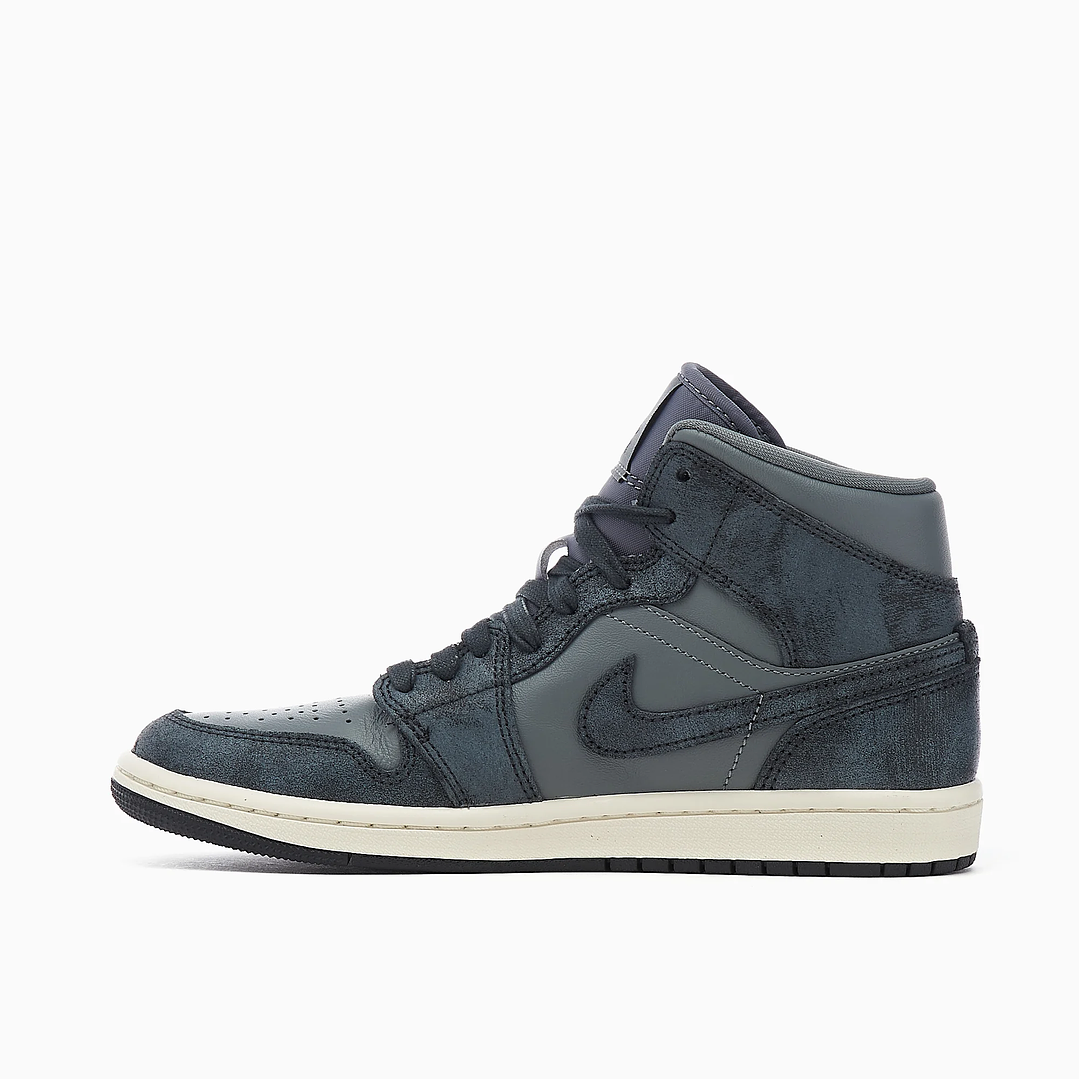 Jordan 1 Mid Distressed Smoke Grey (Women's) 1