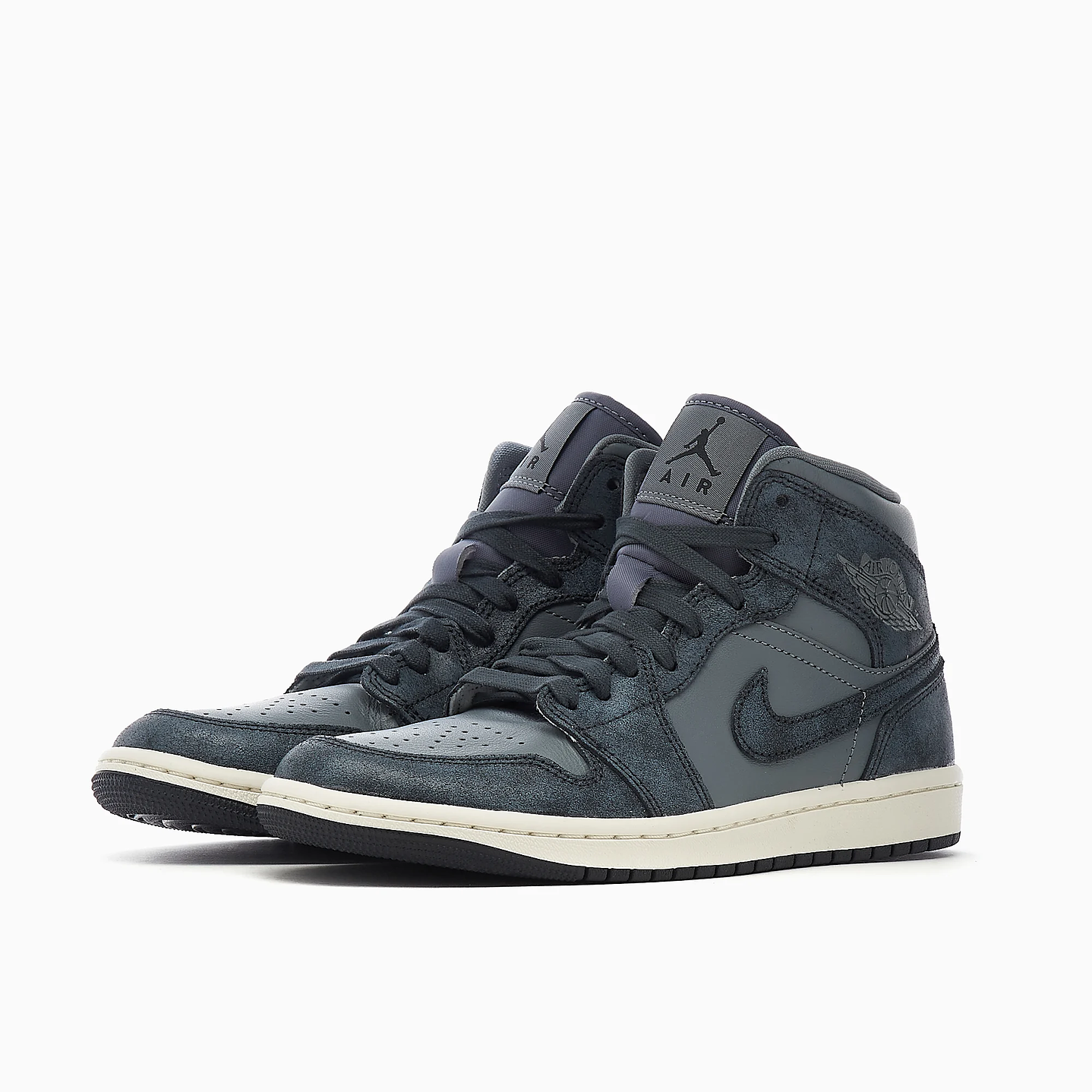 Jordan 1 Mid Distressed Smoke Grey (Women's) 2